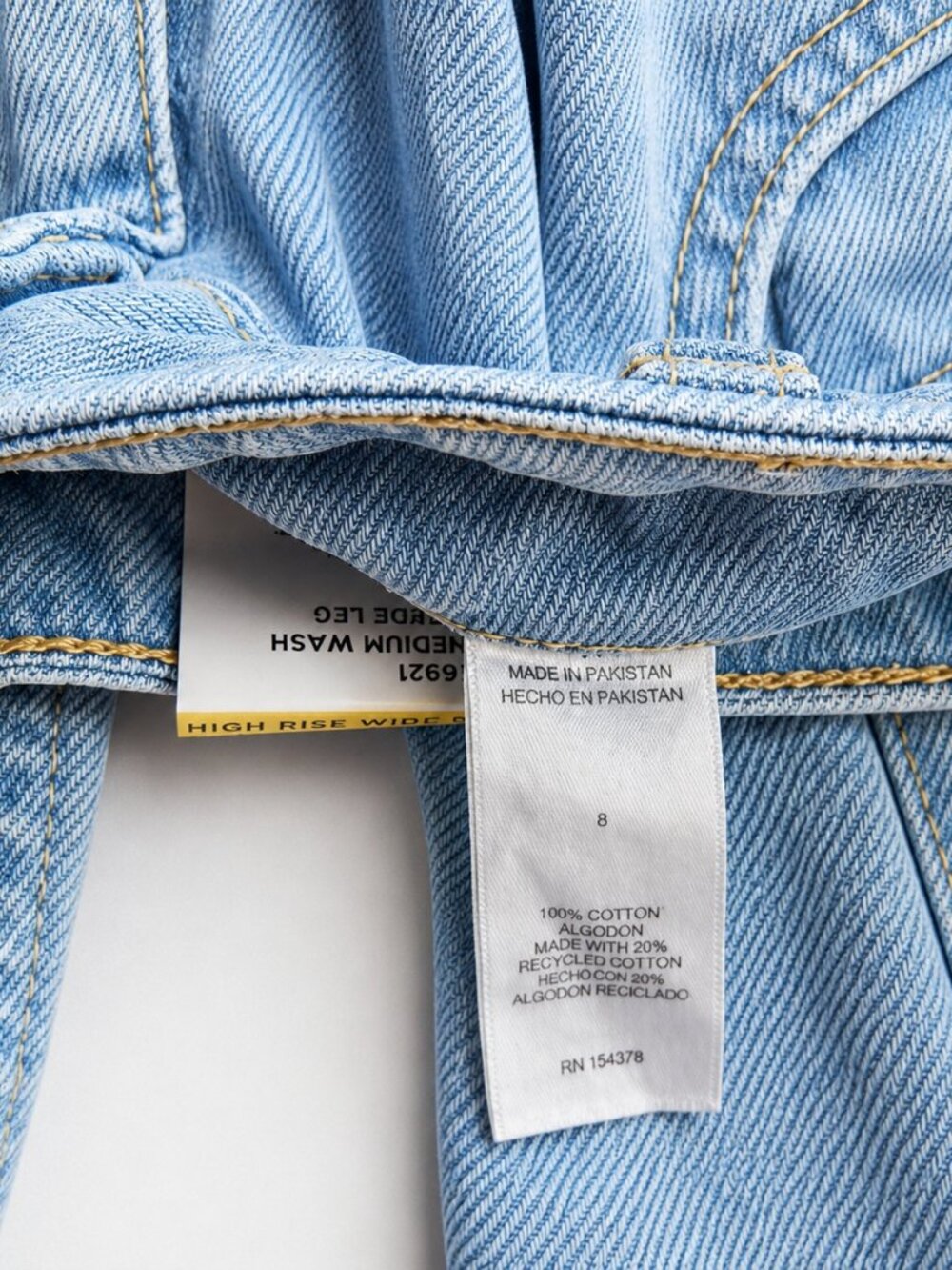 Aeropostale Aero High Rise Wide Leg Jeans Size 8 NWT Light Wash - Picture 6 of 9